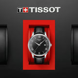 Tissot T Classic Tradition Quartz Black Dial Black Leather Strap Watch For Men - T063.610.16.058.00 Buy Now By Tissot