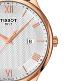 Tissot T Classic Tradition Silver Dial Brown Leather Strap Watch For Men - T063.610.36.038.00 Buy Now By Tissot