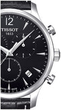 Tissot T Classic Tradition Chronograph Black Dial Black Leather Strap Watch For Men - T063.617.16.057.00 Buy Now By Tissot