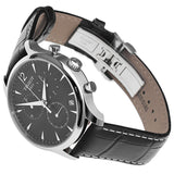 Tissot T Classic Tradition Chronograph Black Dial Black Leather Strap Watch For Men - T063.617.16.057.00 Buy Now By Tissot