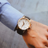 Tissot T Classic Tradition Chronograph White Dial Brown Leather Strap Watch For Men - T063.617.36.037.00 Buy Now By Tissot