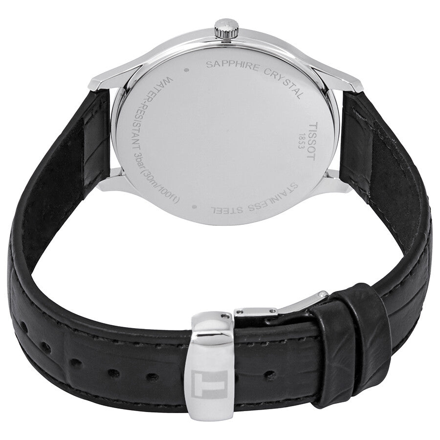 Tissot T Classic Tradition Black Dial Black Leather Strap Watch For Men - T063.610.16.057.00 Buy Now By Tissot