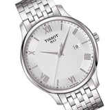 Tissot T Classic Tradition Silver Dial Silver Steel Strap Watch For Men - T063.610.11.038.00 Buy Now By Tissot