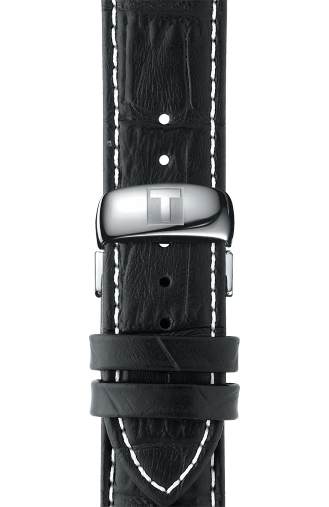 Tissot Tradition Chronograph Black Dial Black Leather Strap Watch For Men - T0636171605700 Buy Now By Tissot