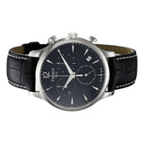 Tissot Tradition Chronograph Black Dial Black Leather Strap Watch For Men - T0636171605700 Buy Now By Tissot