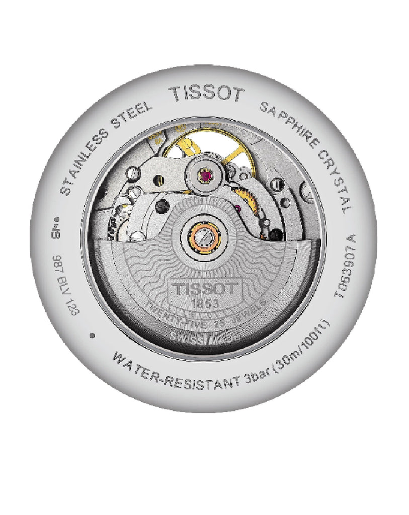 Tissot Tradition Powermatic 80 Open Heart Silver Dial Two Tone Steel Strap Watch For Men - T063.907.22.038.00 Buy Now By Tissot
