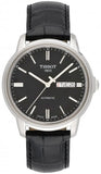 Tissot Automatics III Day Date Black Dial Black Leather Strap Watch For Men - T065.430.16.051.00 Buy Now By Tissot