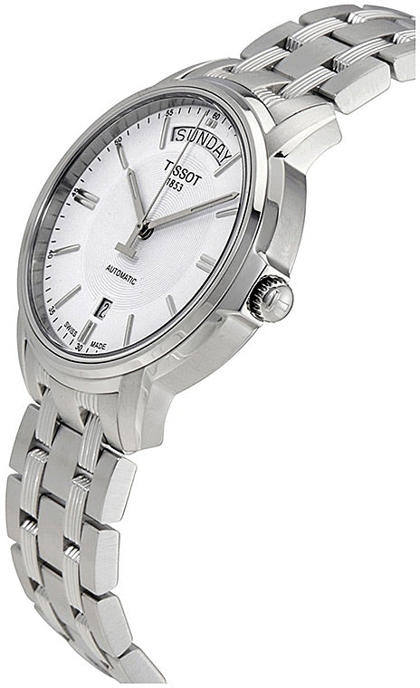 Tissot T Classic Automatic III Day Date White Dial Silver Steel Strap Watch for Men - T065.930.11.031.00 Buy Now By Tissot