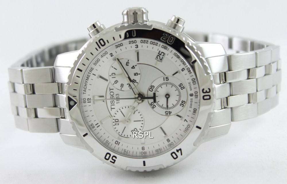 Tissot PRS 200 Chronograph Silver Dial Watch For Men - T067.417.11.031.00 Buy Now By Tissot