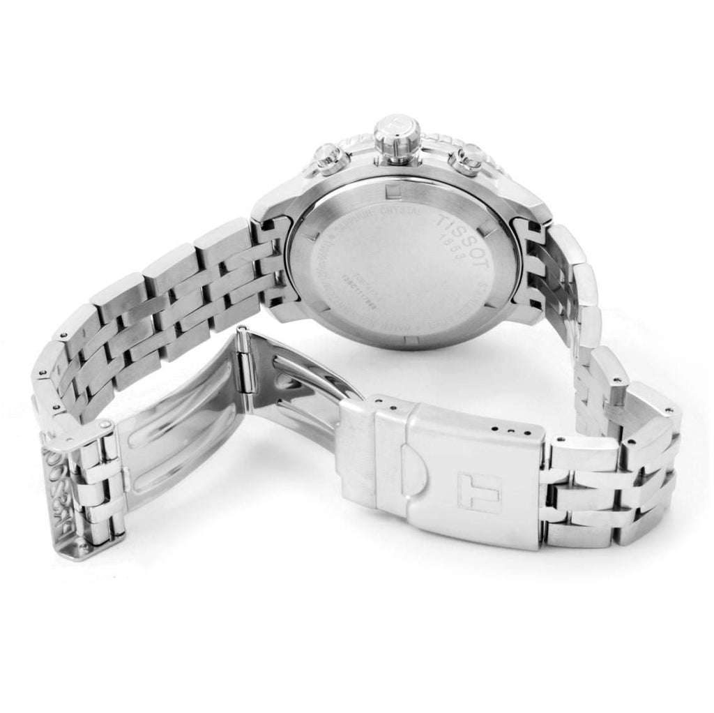 Tissot T Sport PRS 200 Chronograph Blue Dial Silver Steel Strap Watch For Men - T067.417.11.041.00 Buy Now By Tissot