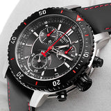 Tissot T Sport PRS 200 Chronograph Grey Dial Black Leather Strap Watch For Men - T067.417.26.051.00 Buy Now By Tissot