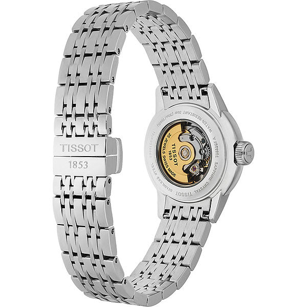 Tissot Carson Automatic Black Dial Silver Steel Strap Watch For Women - T085.207.11.051.00 Buy Now By Tissot