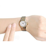 Tissot Carson Lady White Dial Two Tone Steel Strap Watch For Women - T085.210.22.013.00 Buy Now By Tissot