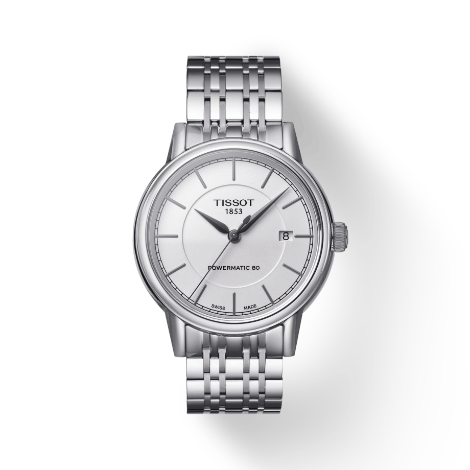 Tissot Carson Powermatic 80 Silver Dial Silver Steel Strap Watch For Men - T085.407.11.011.00 Buy Now By Tissot