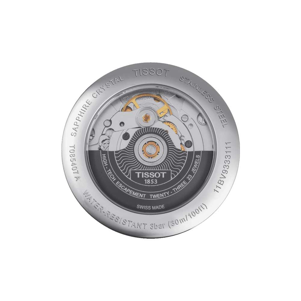 Tissot Classic Carson Powermatic 80 Black Dial Silver Steel Strap Watch For Men - T085.407.11.051.00 Buy Now By Tissot