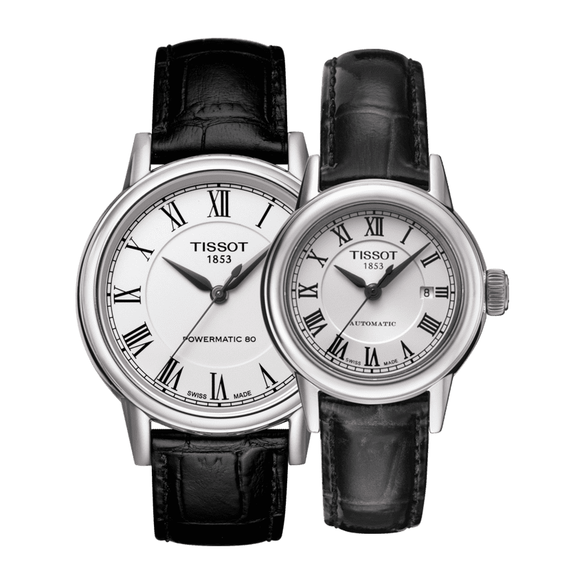 Tissot Carson Powermatic 80 White Dial Black Leather Strap Watch For Men - T085.407.16.013.00 Buy Now By Tissot