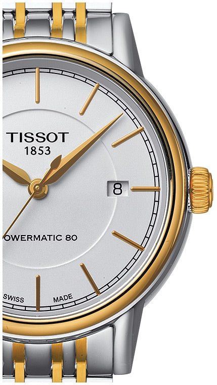 Tissot T Classic Carson Automatic White Dial Two Tone Steel Strap Watch for Men - T085.407.22.011.00 Buy Now By Tissot