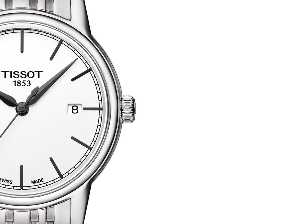 Tissot Carson Steel White Dial Silver Steel Strap Watch For Men - T085.410.11.011.00 Buy Now By Tissot