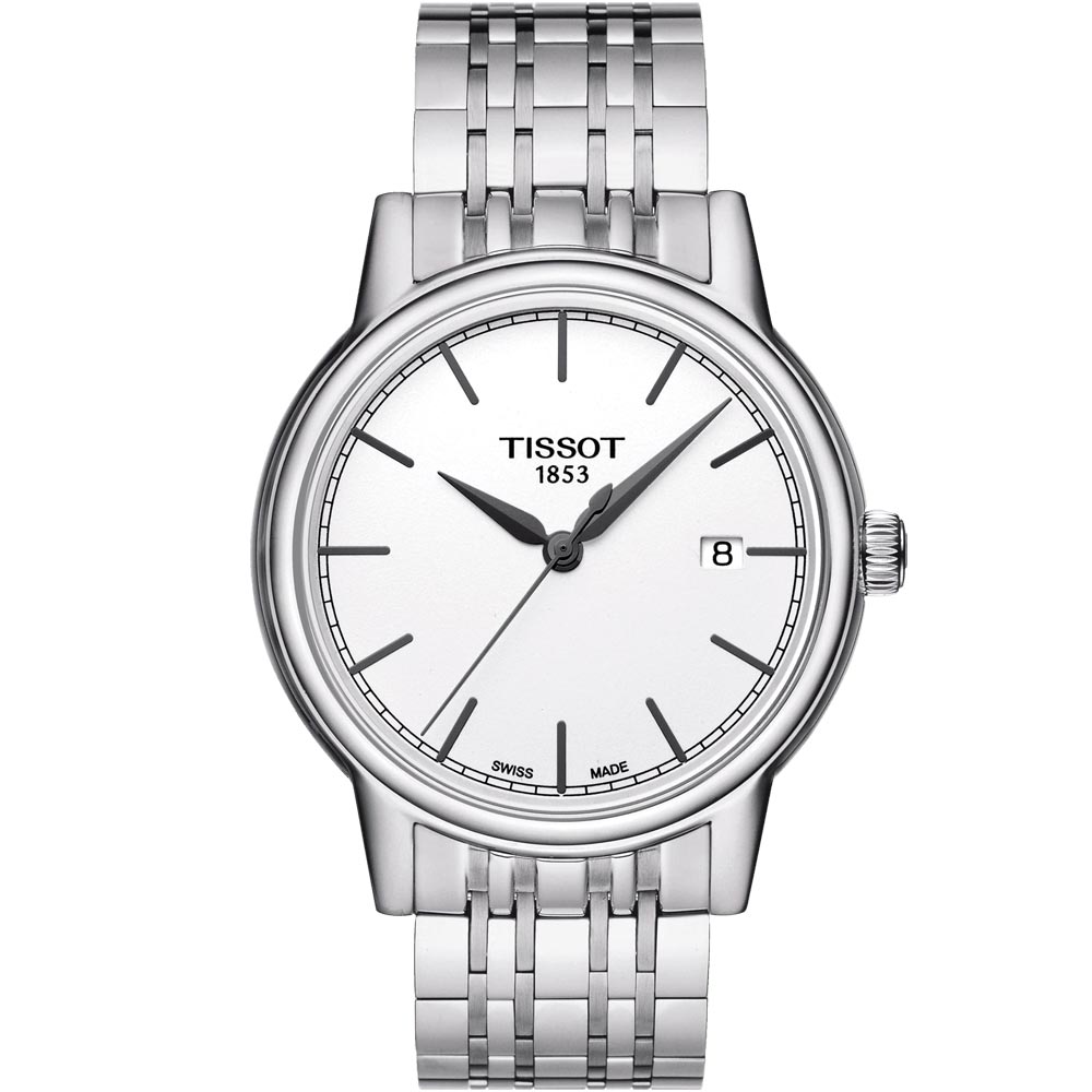 Tissot Carson Steel White Dial Silver Steel Strap Watch For Men - T085.410.11.011.00 Buy Now By Tissot