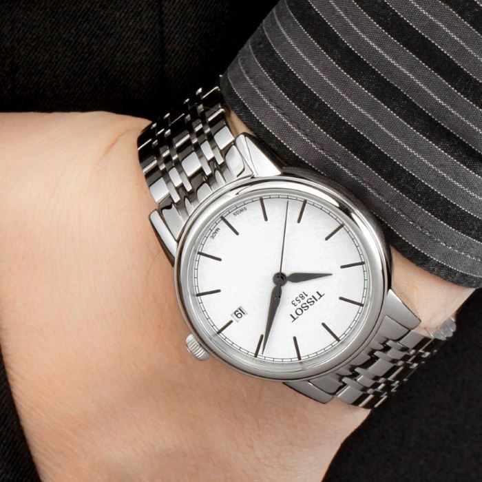 Tissot Carson Steel White Dial Silver Steel Strap Watch For Men - T085.410.11.011.00 Buy Now By Tissot