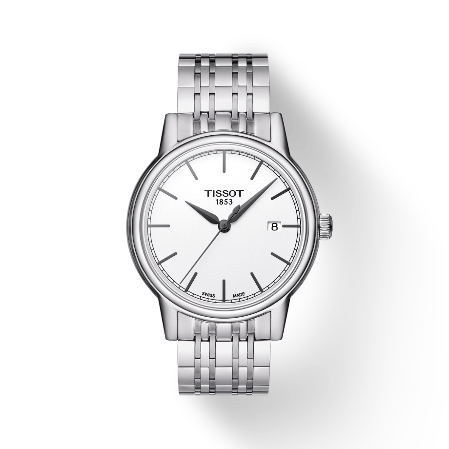 Tissot Carson Steel White Dial Silver Steel Strap Watch For Men - T085.410.11.011.00 Buy Now By Tissot