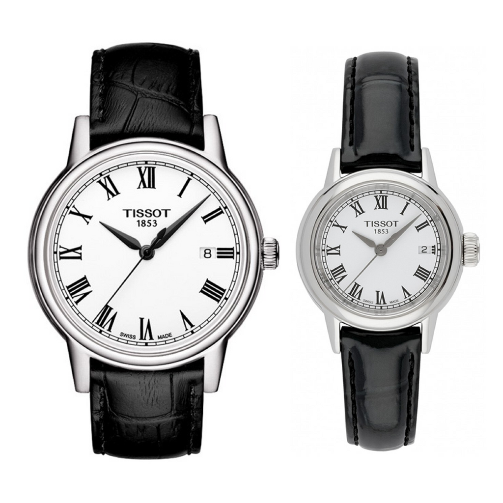 Tissot T Classic Carson White Dial Black Leather Strap Watch for Men - T085.410.16.013.00 Buy Now By Tissot