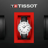 Tissot T Classic Carson White Dial Black Leather Strap Watch for Men - T085.410.16.013.00 Buy Now By Tissot