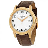 Tissot T Classic Carson Quartz White Dial Brown Leather Strap Watch for Men - T085.410.36.012.00 Buy Now By Tissot