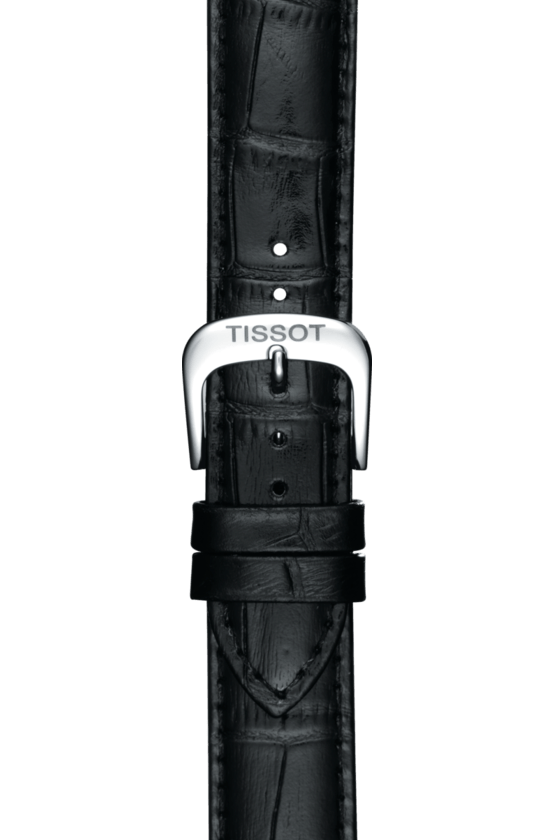 Tissot Carson Powermatic 80 White Dial Black Leather Strap Watch For Men - T085.407.16.013.00 Buy Now By Tissot