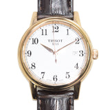 Tissot T Classic Carson Quartz White Dial Brown Leather Strap Watch for Men - T085.410.36.012.00 Buy Now By Tissot