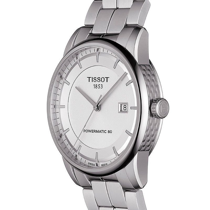 Tissot Luxury Powermatic 80 Silver Dial Silver Steel Strap Watch For Men - T086.407.11.031.00 Buy Now By Tissot