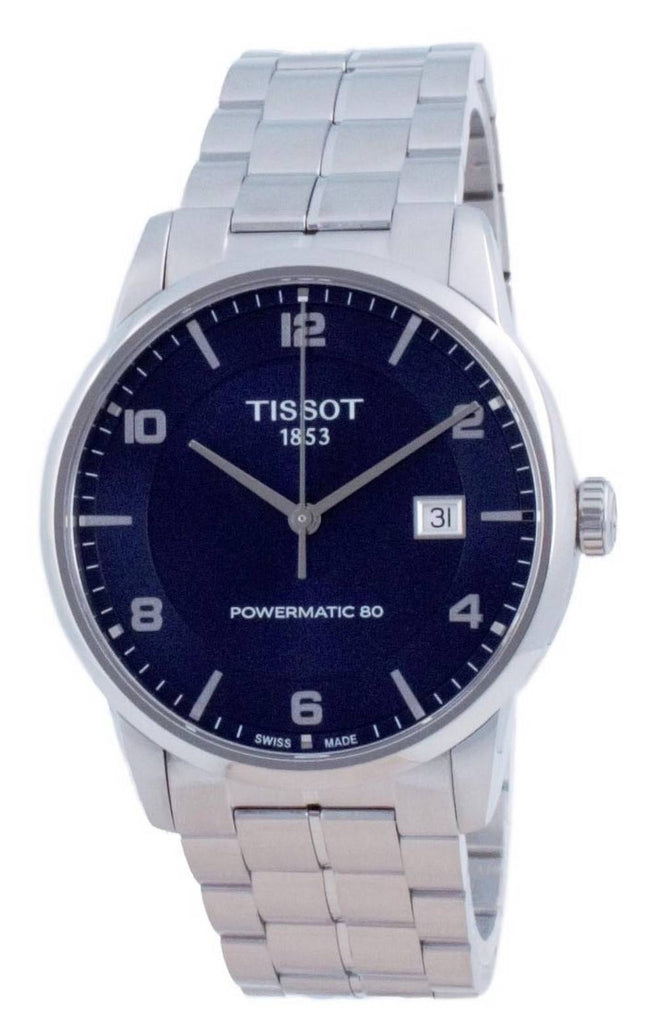 Tissot Luxury Powermatic 80 Blue Dial Silver Steel Strap Watch For Men - T086.407.11.047.00 Buy Now By Tissot