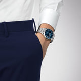 Tissot Luxury Powermatic 80 Blue Dial Silver Steel Strap Watch For Men - T086.407.11.047.00 Buy Now By Tissot