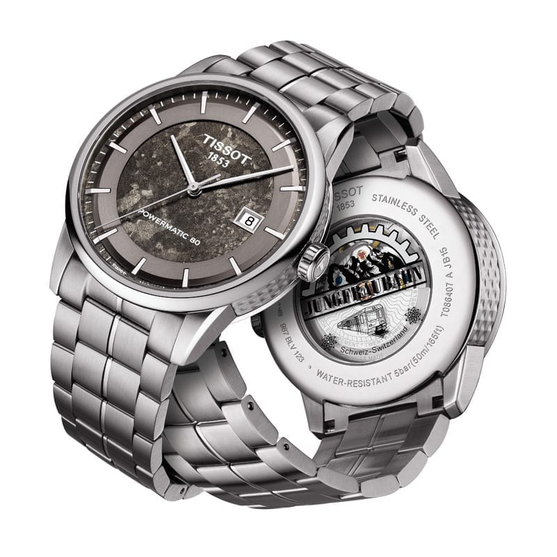 Tissot Luxury Powermatic 80 Anthracite Grey Dial Silver Steel Strap Watch For Men - T086.407.11.061.10 Buy Now By Tissot
