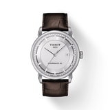 Tissot Luxury Powermatic 80 Silver Dial Brown Leather Strap Watch For Men - T086.407.16.031.00 Buy Now By Tissot