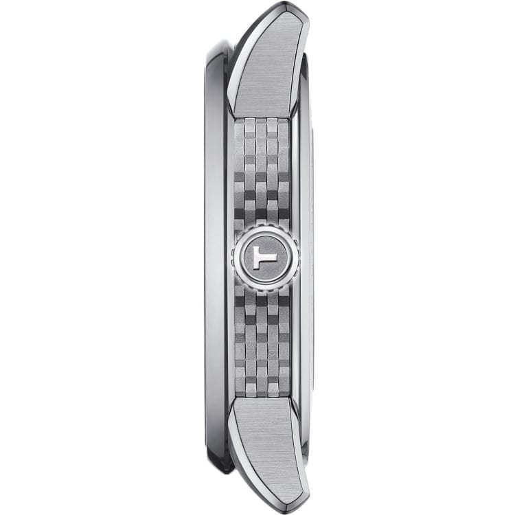 Tissot Luxury Powermatic 80 Black Dial Black Leather Strap Watch For Men - T086.407.16.057.00 Buy Now By Tissot