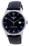 Tissot Luxury Powermatic 80 Black Dial Black Leather Strap Watch For Men - T086.407.16.057.00 Buy Now By Tissot