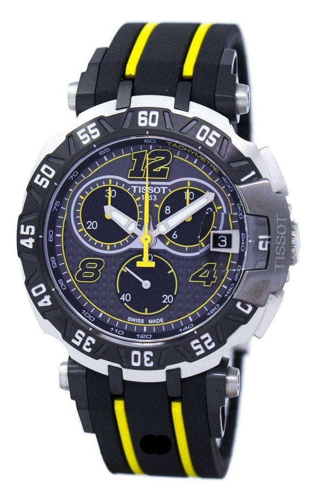 Tissot T Race Thomas Luthi Chronograph Grey Dial Black Rubber Strap Watch For Men - T092.417.27.067.00 Buy Now By Tissot