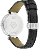 Tissot T Lady Flamingo Mother of Pearl White Dial Black Leather Strap Watch for Women - T094.210.16.111.00 Buy Now By Tissot