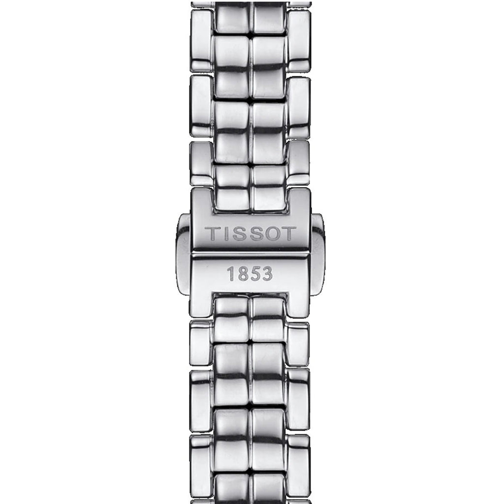 Tissot T Lady Flamingo Diamonds White Dial Silver Steel Strap Watch For Women - T094.210.11.116.01 Buy Now By Tissot