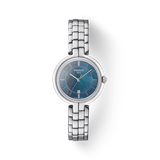 Tissot T Lady Flamingo Mother of Pearl Blue Dial Silver Steel Strap Watch For Women - T094.210.11.121.00 Buy Now By Tissot