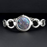 Tissot T Lady Flamingo Mother of Pearl Blue Dial Silver Steel Strap Watch for Women - T094.210.11.126.00 Buy Now By Tissot