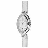 Tissot T Lady Flamingo White Dial White Leather Strap Watch For Women - T094.210.16.011.00 Buy Now By Tissot