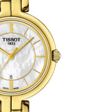 Tissot Flamingo Mother of Pearl White Dial Two Tone Steel Strap Watch For Women - T094.210.22.111.01 Buy Now By Tissot