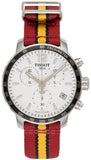 Tissot Quickster Chronograph NBA Miami Heat Edition White Dial Two Tone NATO Strap Watch for Men - T095.417.17.037.08 Buy Now By Tissot