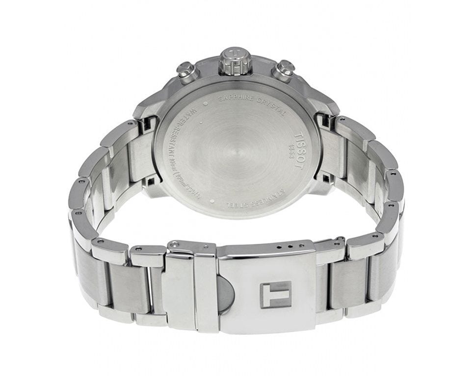 Tissot Quickster Chronograph Silver Dial Watch For Men - T095.417.11.037.00 Buy Now By Tissot