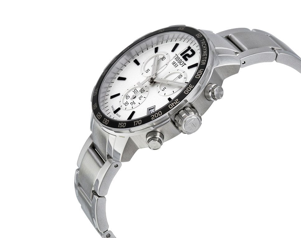 Tissot Quickster Chronograph Silver Dial Watch For Men - T095.417.11.037.00 Buy Now By Tissot