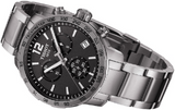 Tissot Quickster Chronograph Black Dial Silver Steel Strap Watch For Men - T095.417.11.067.00 Buy Now By Tissot