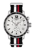 Tissot Quickster Chronograph NBA Toronto Raptors White Dial Two Tone NATO Strap Watch for Men - T095.417.17.037.16 Buy Now By Tissot