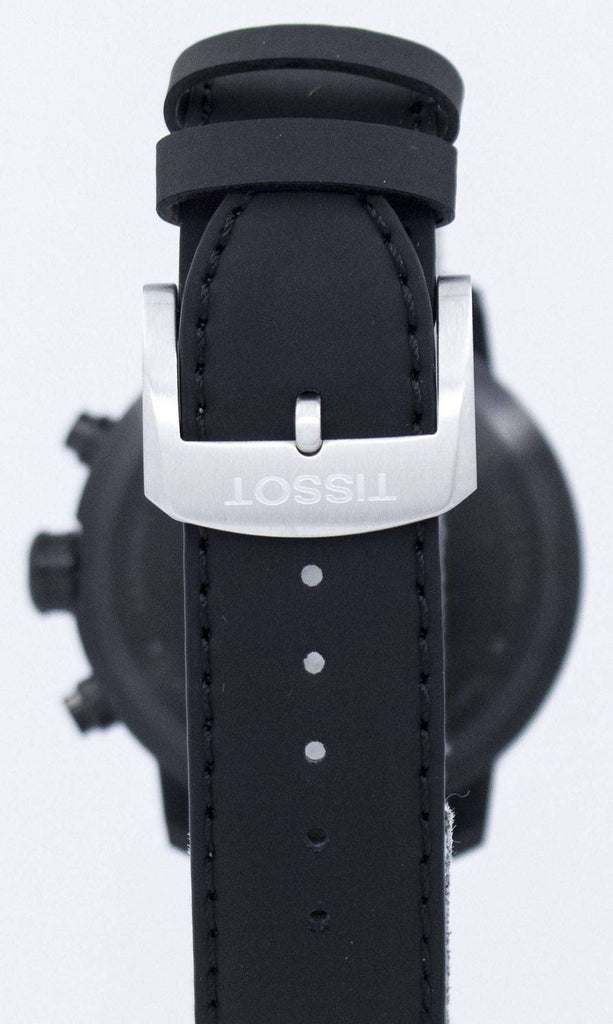 Tissot T Sport Quickster Chronograph Black Dial Black Rubber Strap Watch For Men - T095.417.36.057.01 Buy Now By Tissot